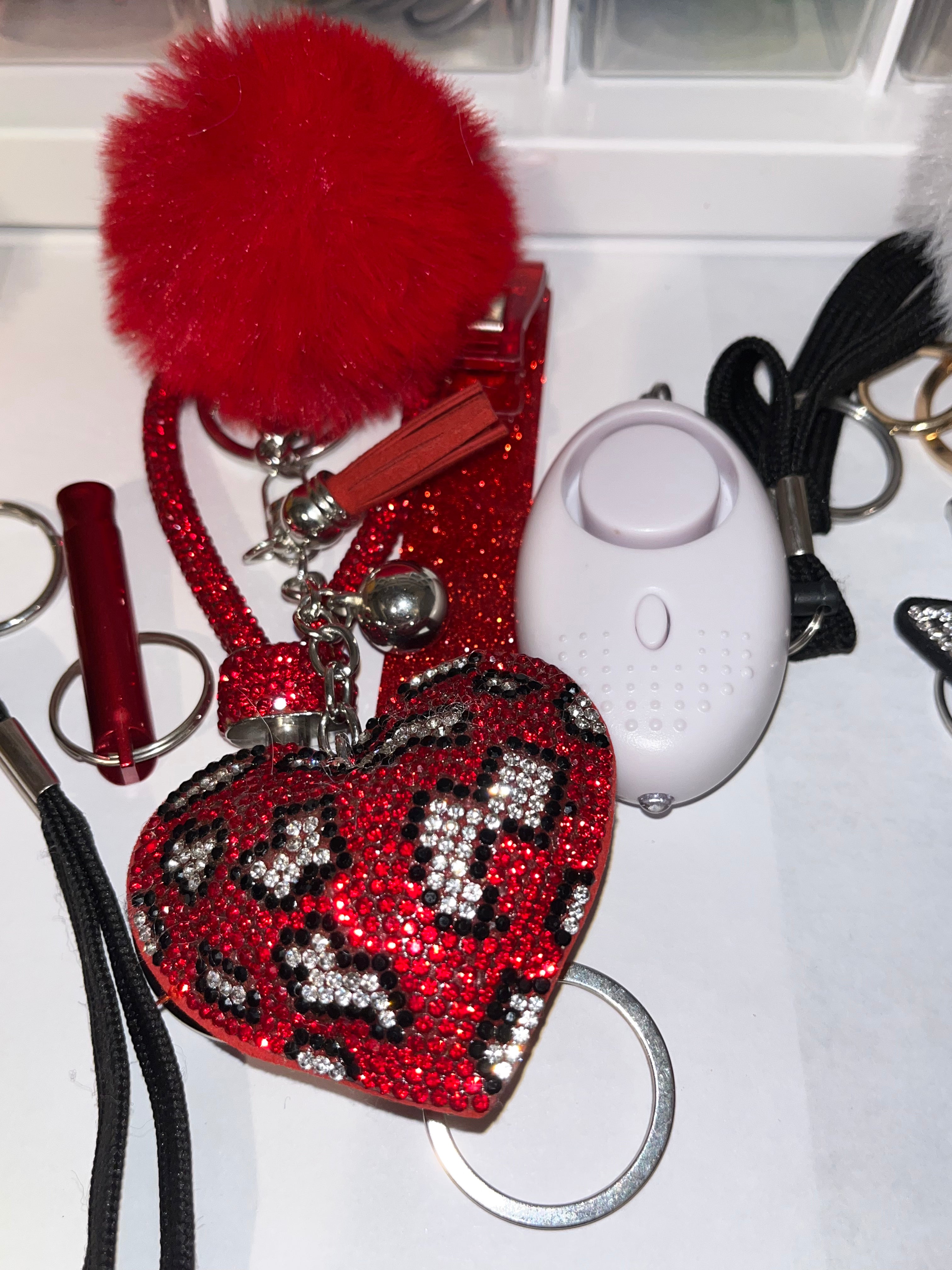 Red Keychain Set